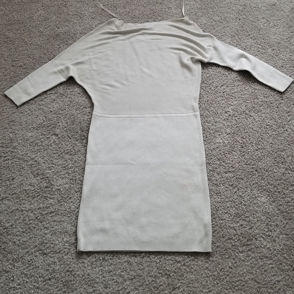 Banana Republic Off Shoulder Ribbed Dress